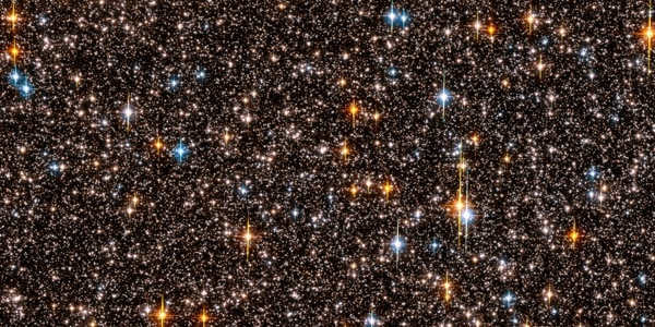 This Hubble photograph shows only a tiny section of the sky