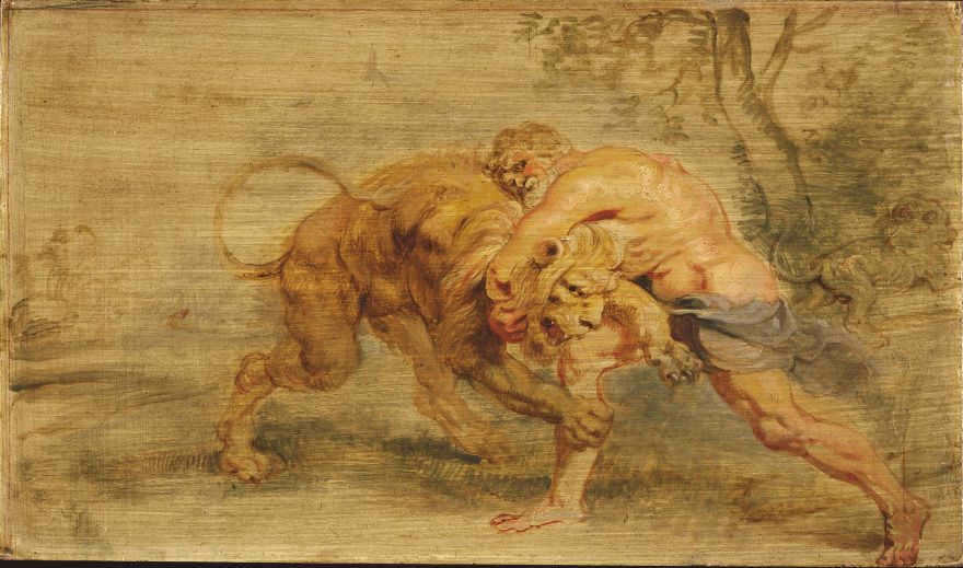 Hercules and the Lion of Nemea
