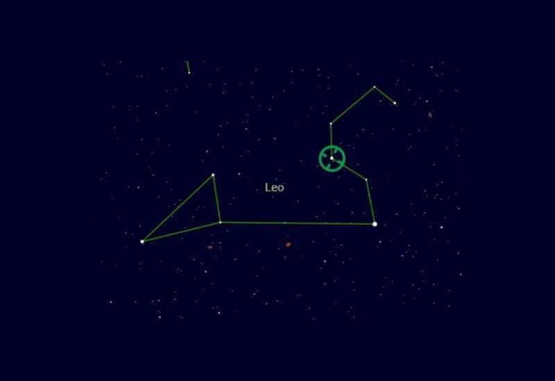 Location of Algieba in the constellation of Leo