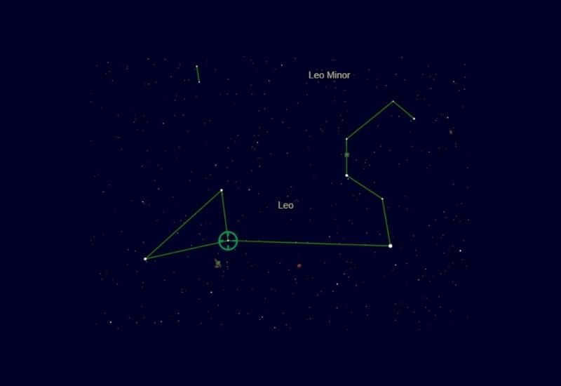 Location of Hortus in the constellation Leo