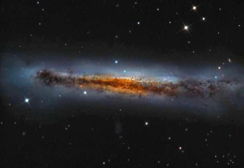 Galaxy NGC 3628 in the constellation Leo