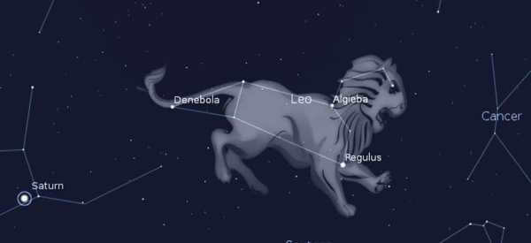 The constellation of the Lion