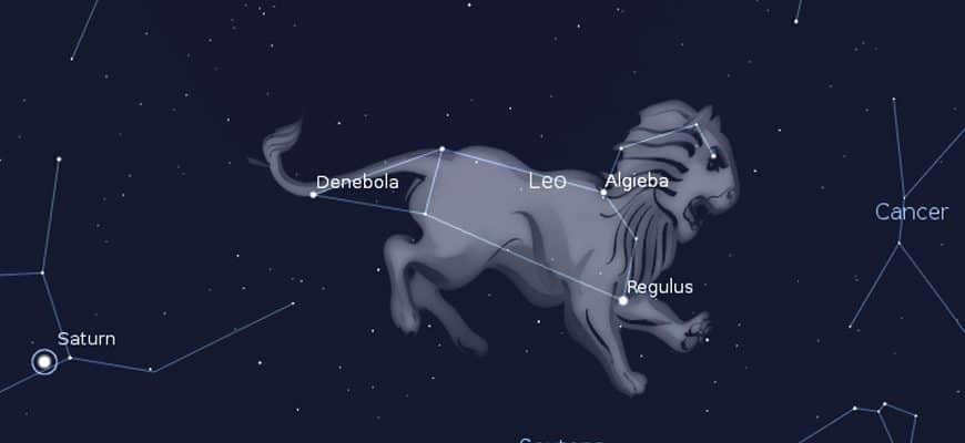The constellation of Leo
