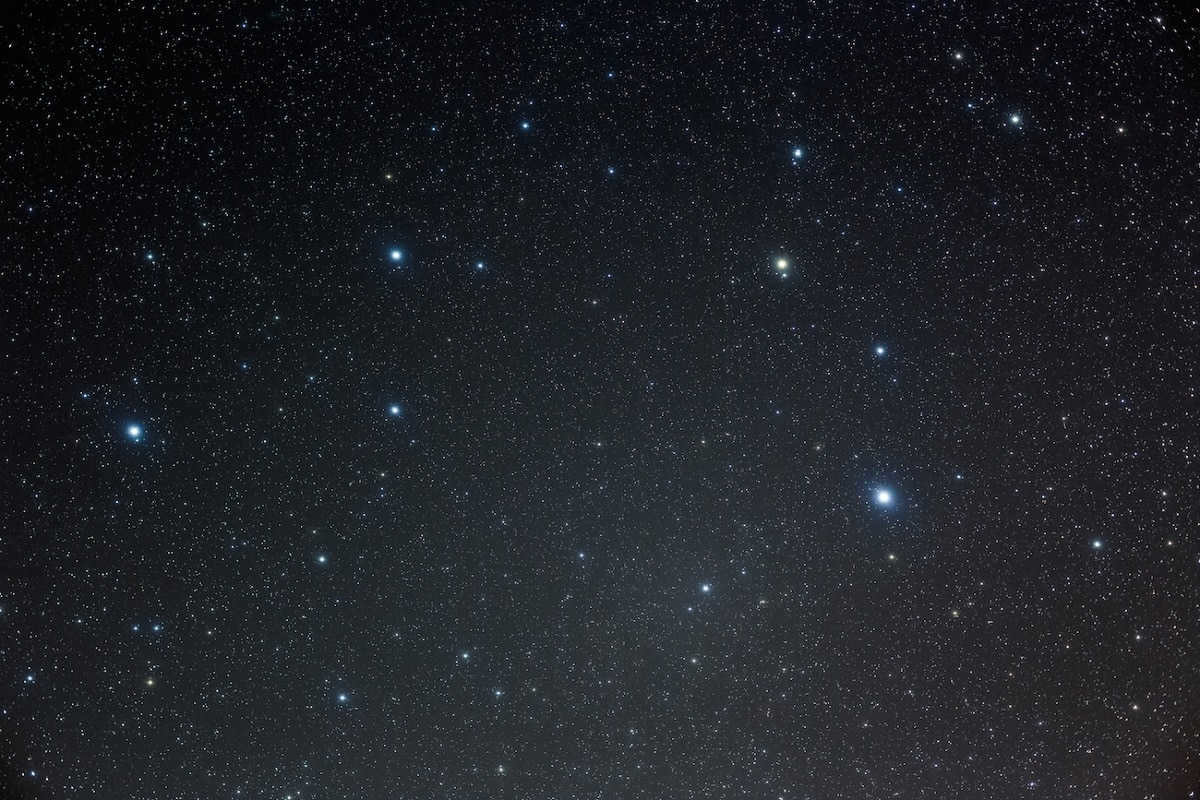 constellation of the lion in the sky