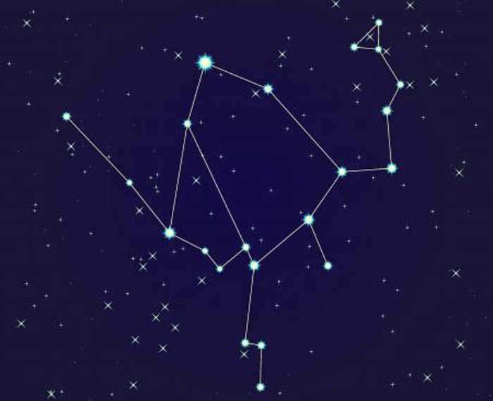 Constellation in the starry sky