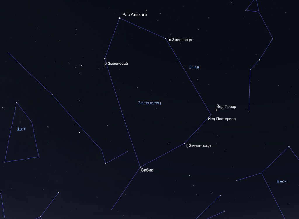 What does the constellation of Serpentor look like?