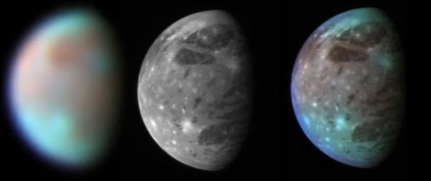 Observation of New Horizons in the Infrared Spectrometer, LORRI and LEISA