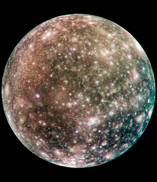 Callisto: Jupiter's icy satellite, which has a mysterious underground ocean