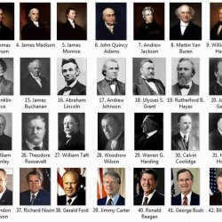 All US Presidents - photos and dates