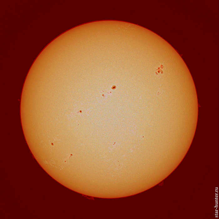 Multispectral Sun, August 1, 2023 Sun, Astrophoto, Astronomy, Cosmos, Starhunter, Anapa, Anapadvor