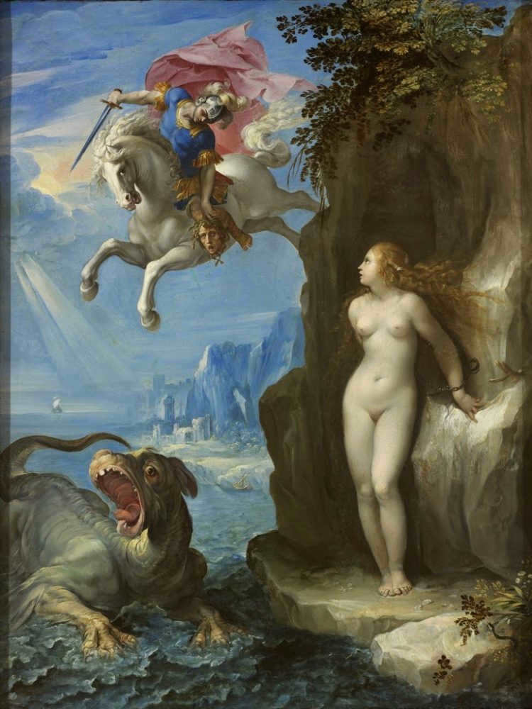 Perseus saves Andromeda