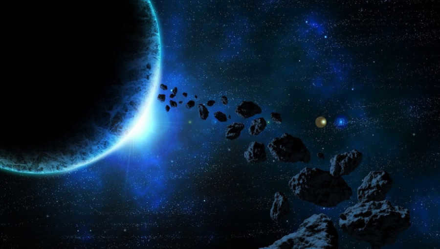 Space. Asteroids. Stars