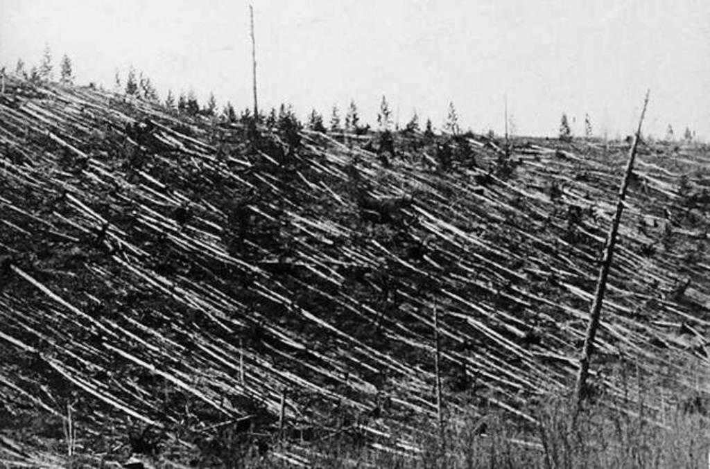 The site of the Tunguska meteorite impact.