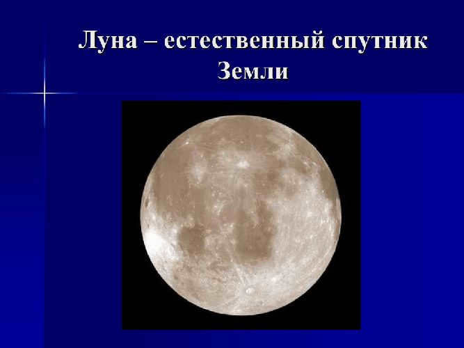 The Moon is a natural satellite of the Earth
