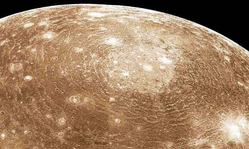 Valhalla Crater on Callisto