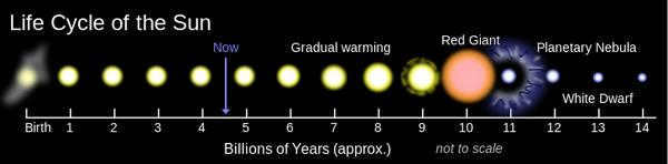 The life cycle of the Sun