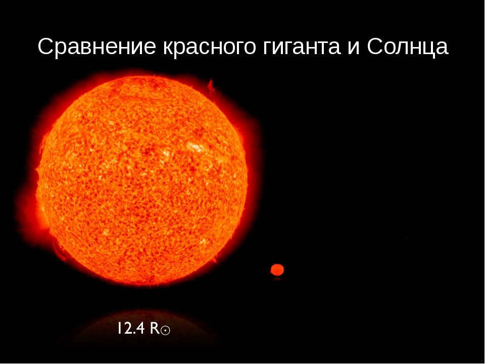 The Sun and the red giant