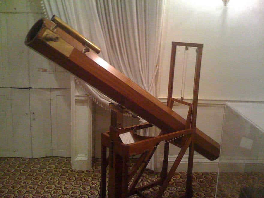 The telescope used by William Herschel to observe Uranus