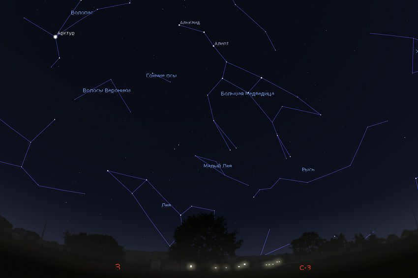 starry sky in march 2020