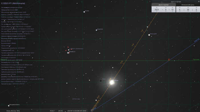 New comet C/2023 P1 (Nishimura) Astronomy, Cosmos, Comet, Astronomical calendar, Longpost