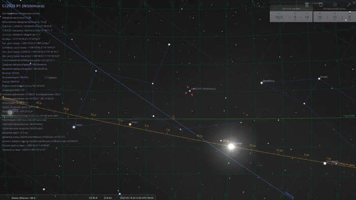 New comet C/2023 P1 (Nishimura) Astronomy, Cosmos, Comet, Astronomical calendar, Longpost