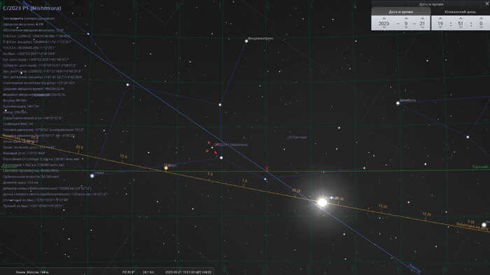 New comet C/2023 P1 (Nishimura) Astronomy, Cosmos, Comet, Astronomical calendar, Longpost
