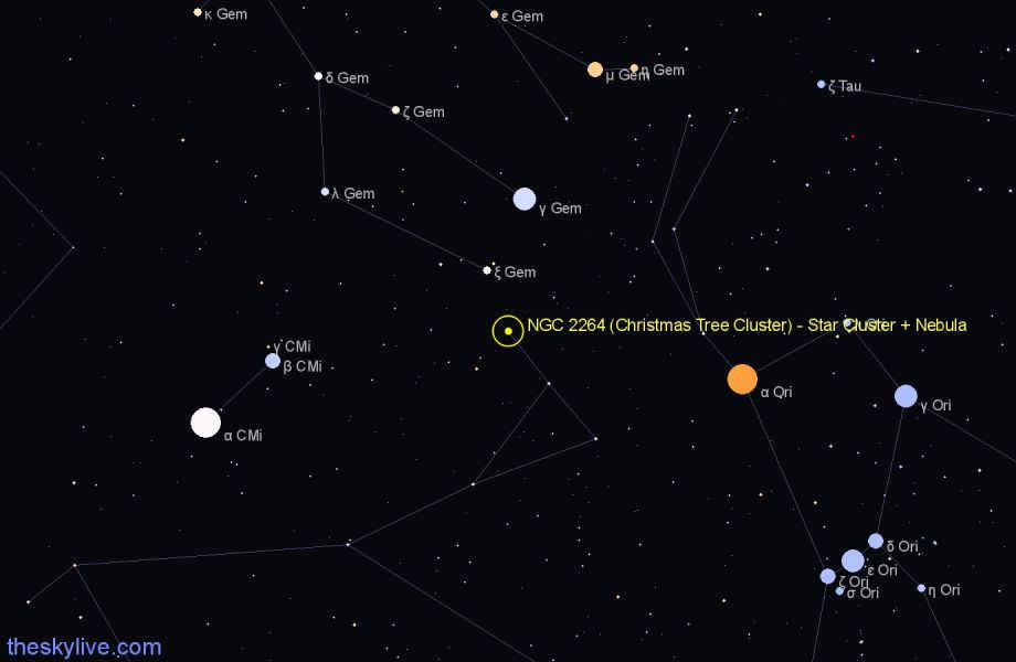 NGC 2264 finder chart