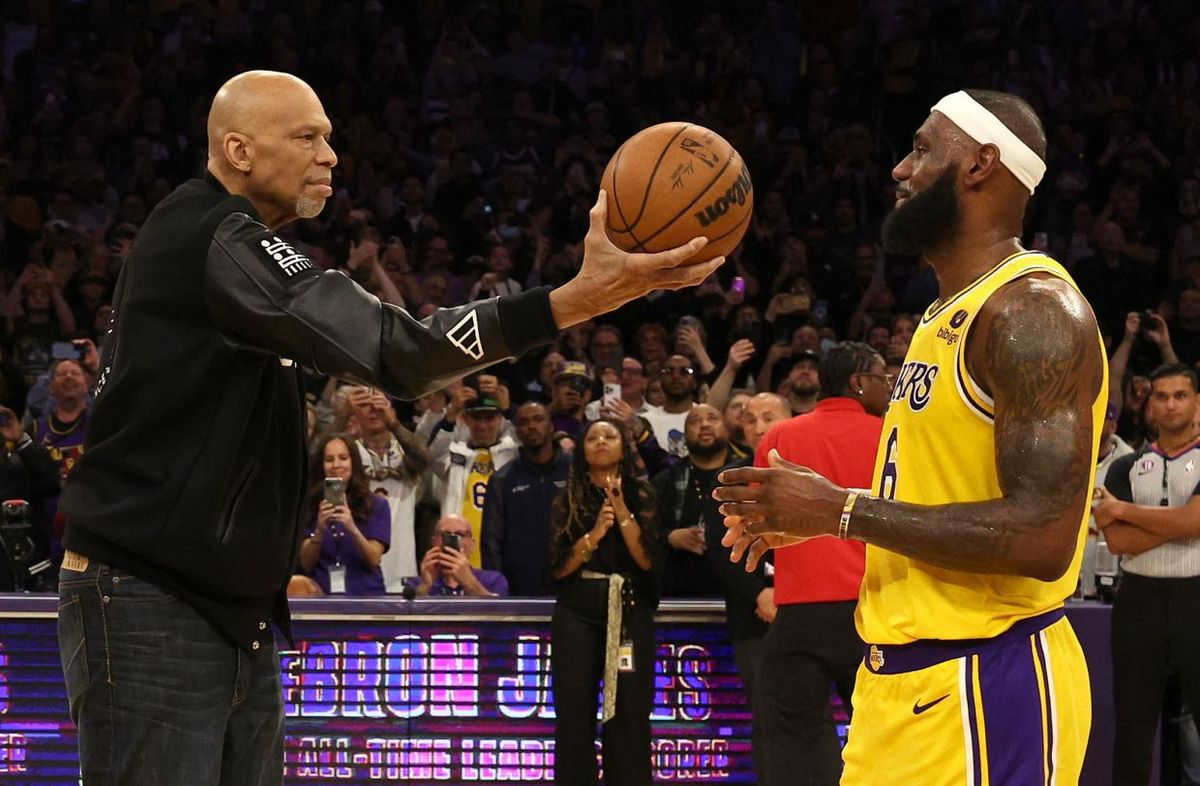 Kareem Abdul-Jabbar and LeBron James
