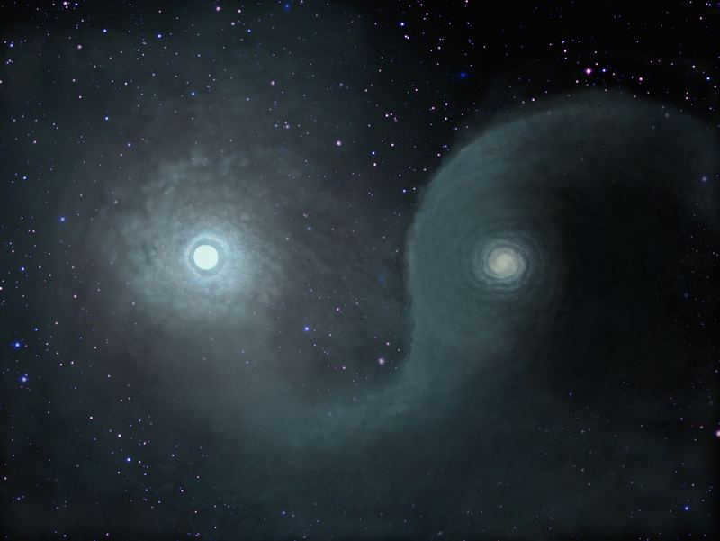 This is how the artist envisions the system of Epsilon Ascendant.