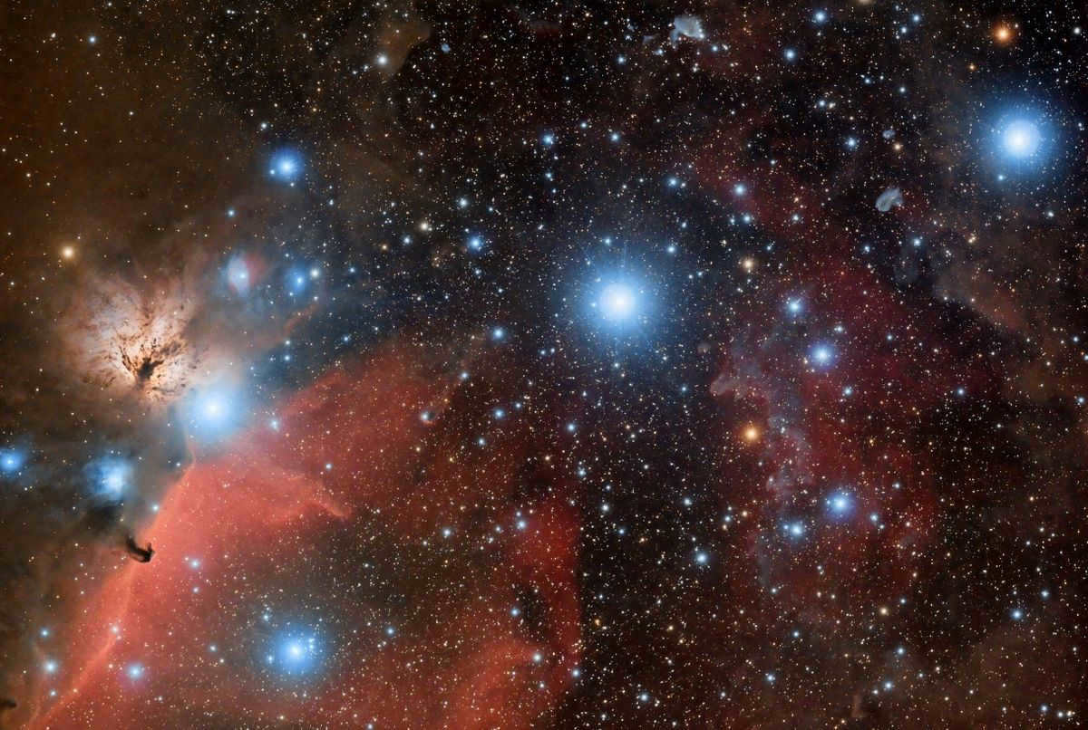 Alnitak, Alnilam, Mintaka, Orion's Belt.