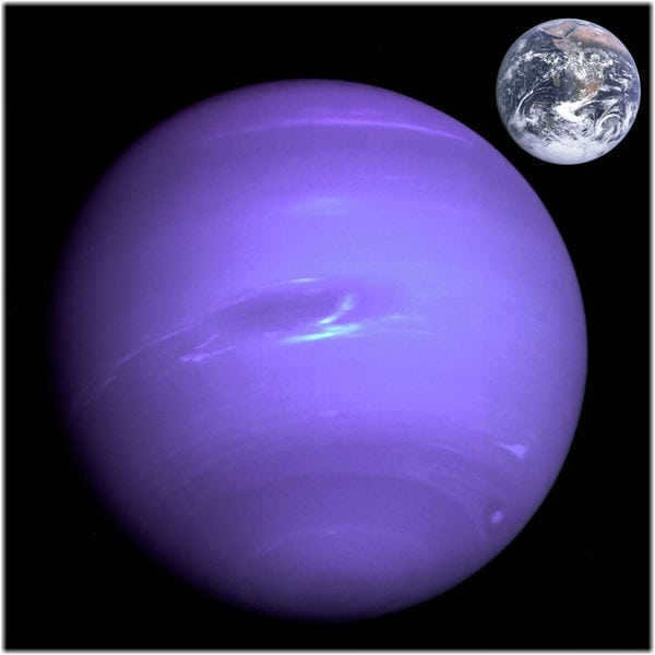 Neptune and Earth