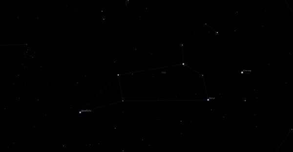The constellation Leo and its alpha, Regulus.