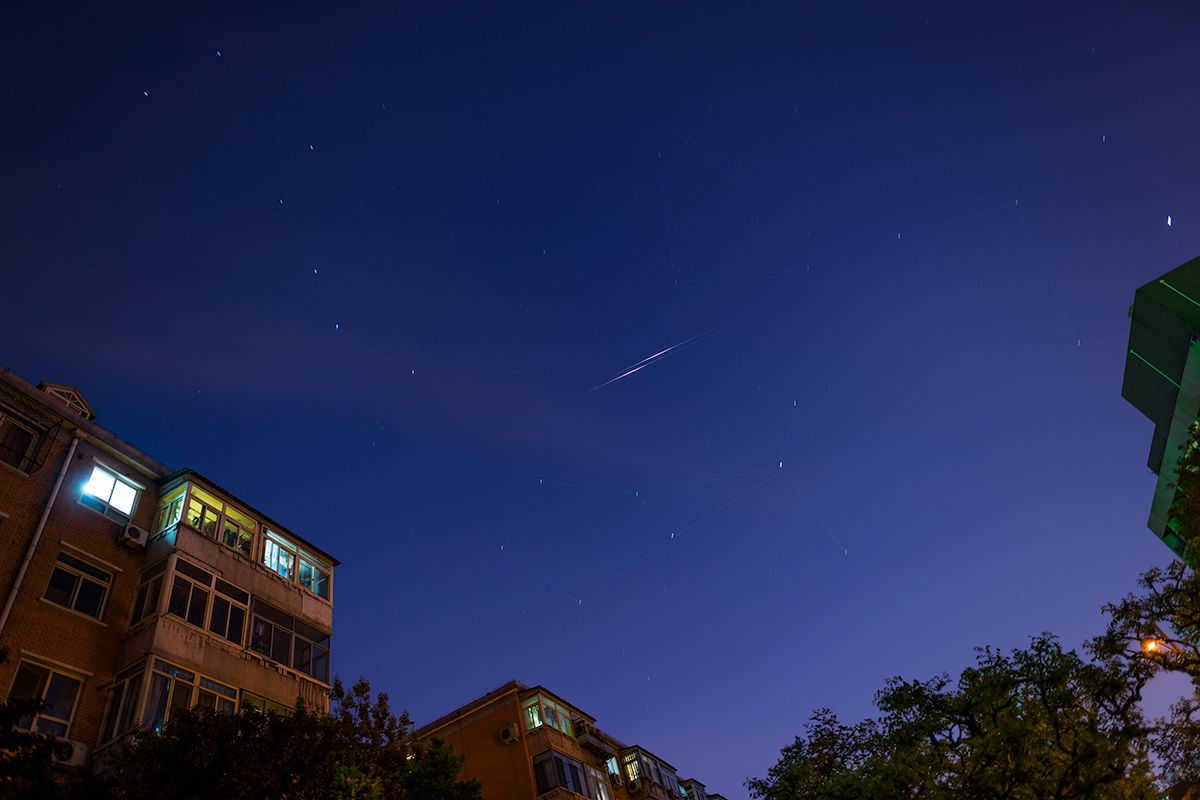 the Iridium flare.